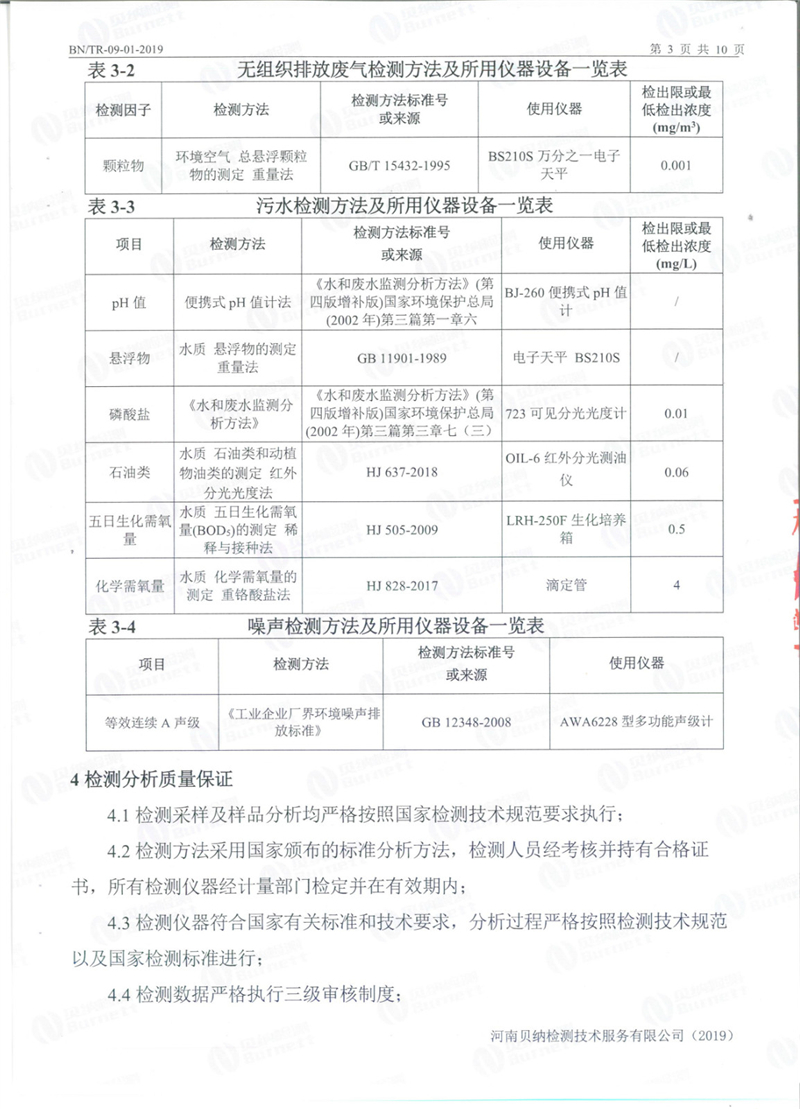 第一季環保綜合例行檢驗報告